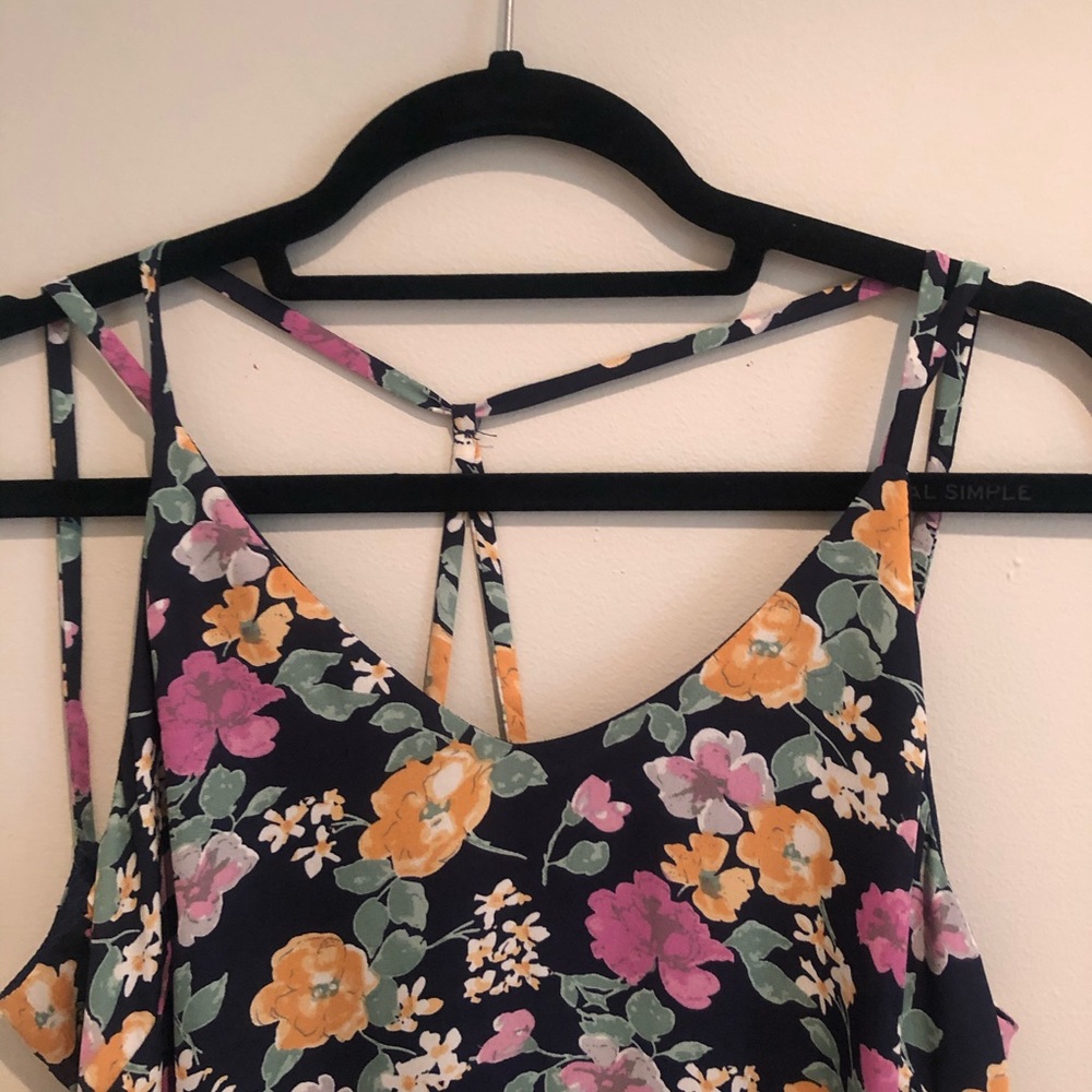 Tobi Blue Flower Sleeveless Dress - Picture 3 of 6